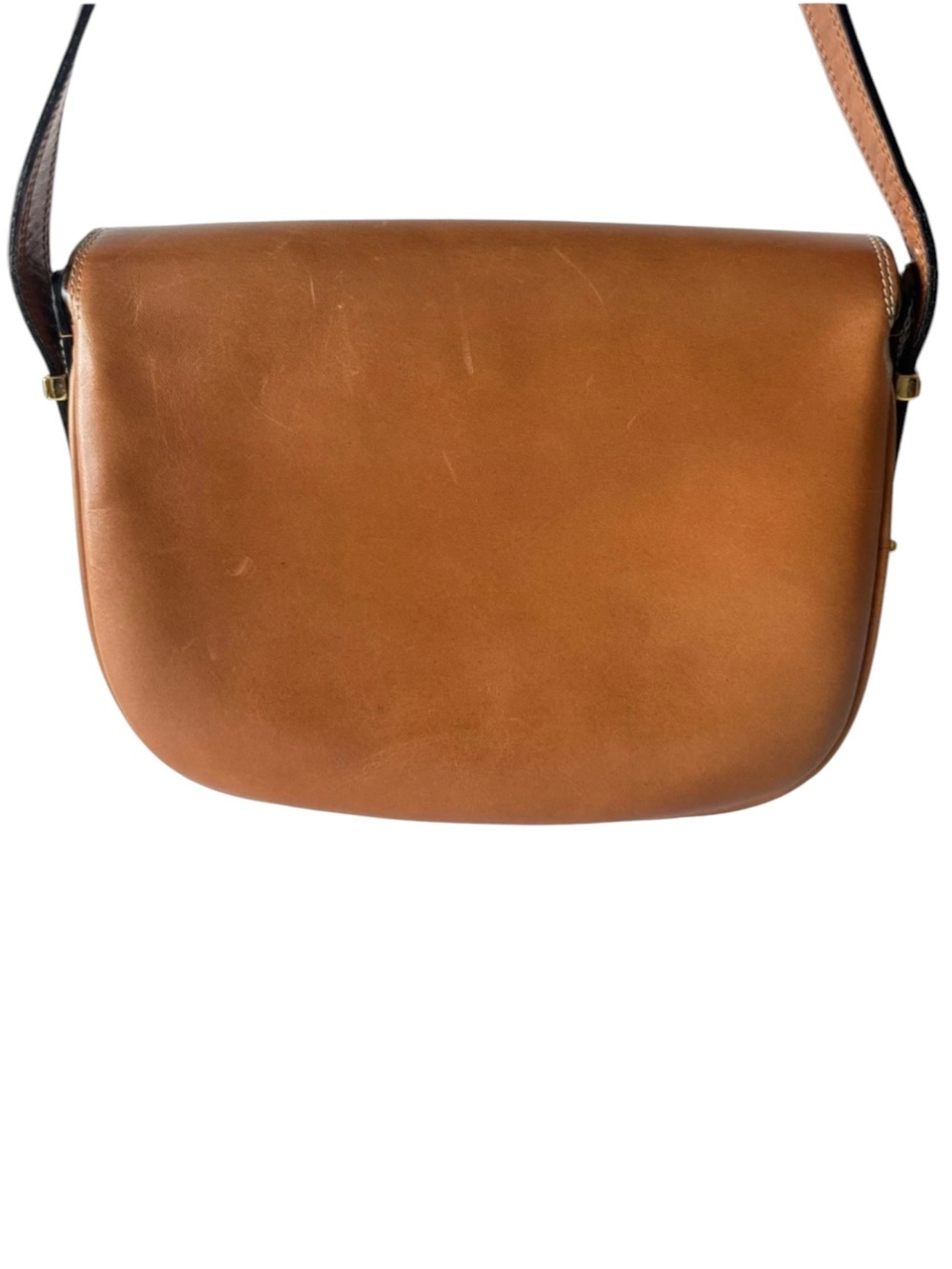 Vintage Bally Switzerland Brown Leather Horsebit Saddle Crossbody Bag - Picture 6 of 16